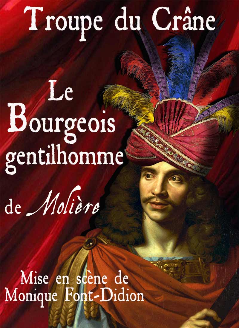 Affiche de la pièce de théâtre "Le Bourgeois gentilhomme"