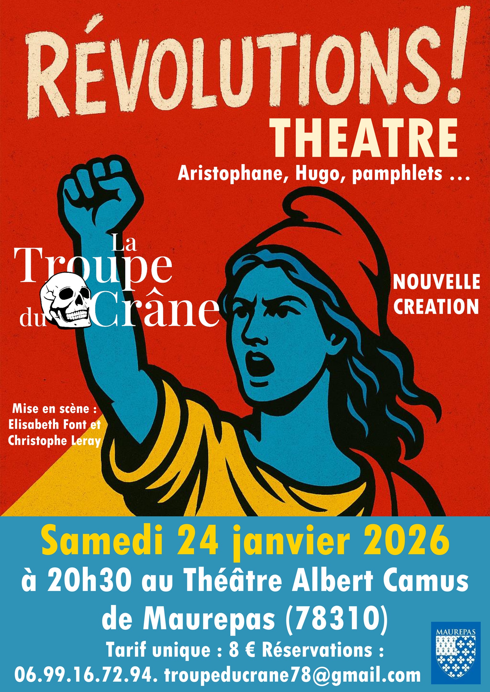 affiche spectacle révolutions maurepas