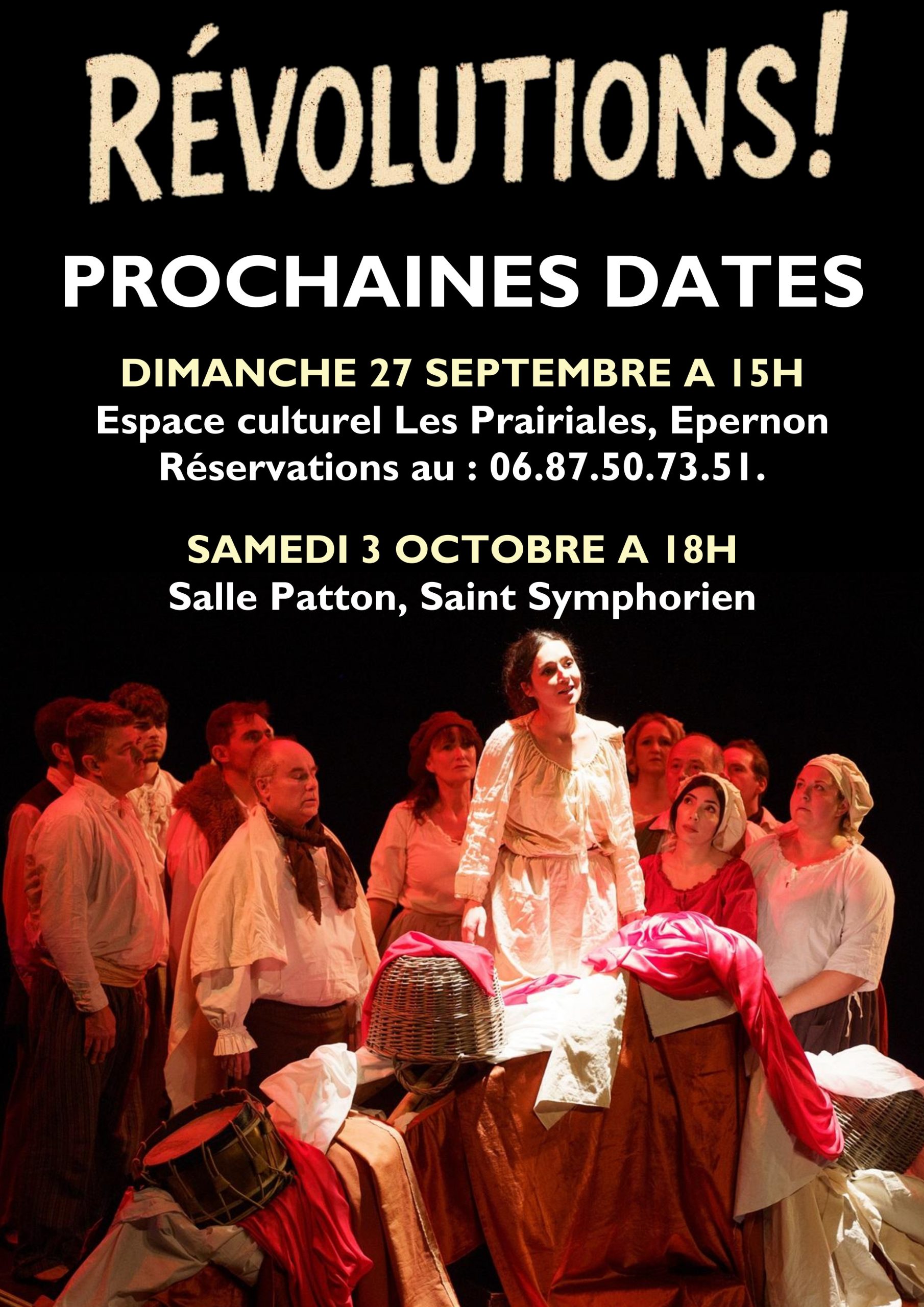 prochaines dates révolutions